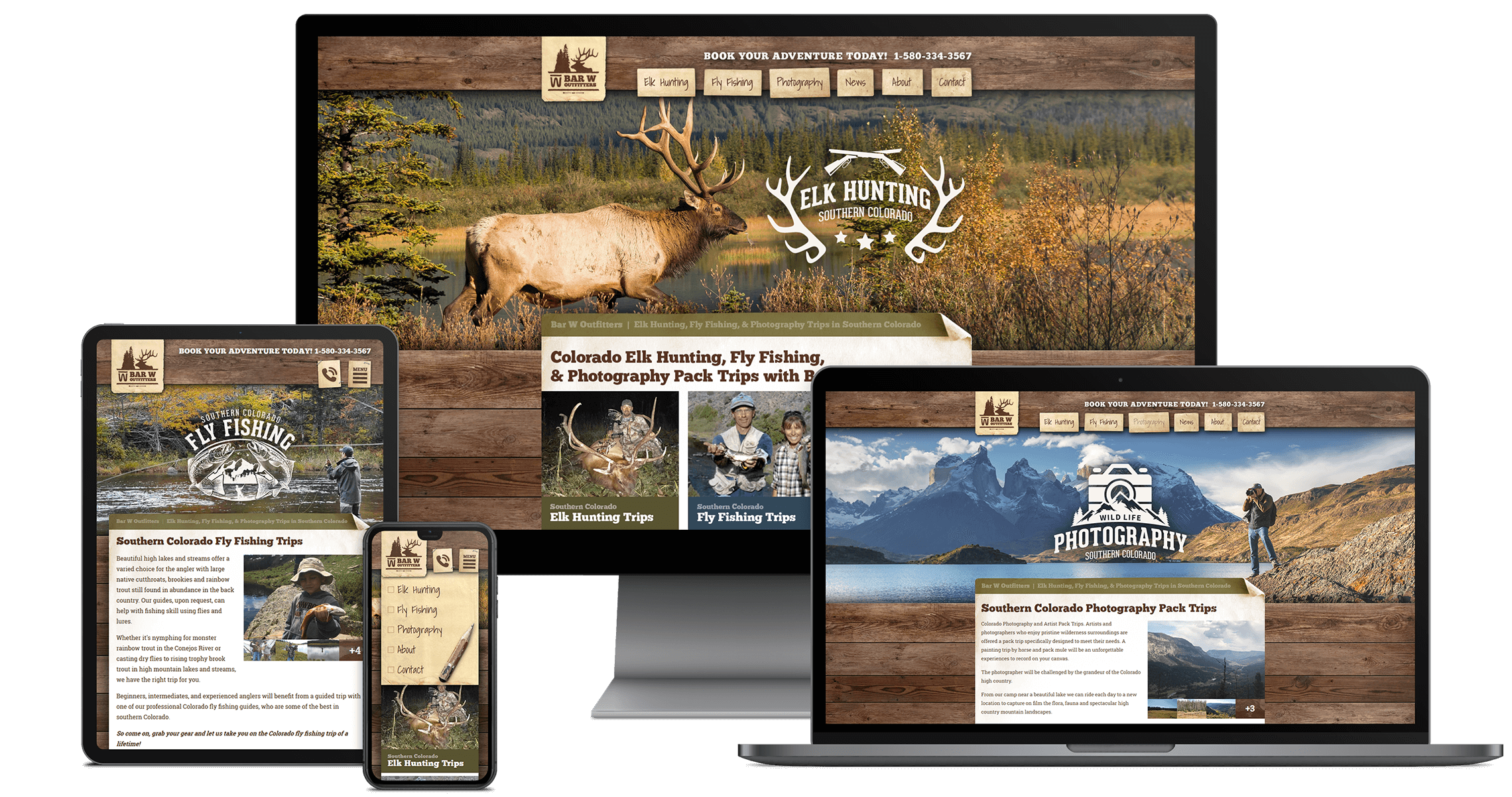 Bar W Outfitters Website Design