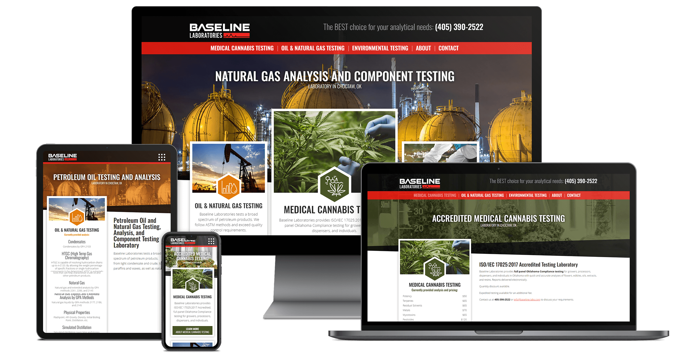 Baseline Laboratories Website Design