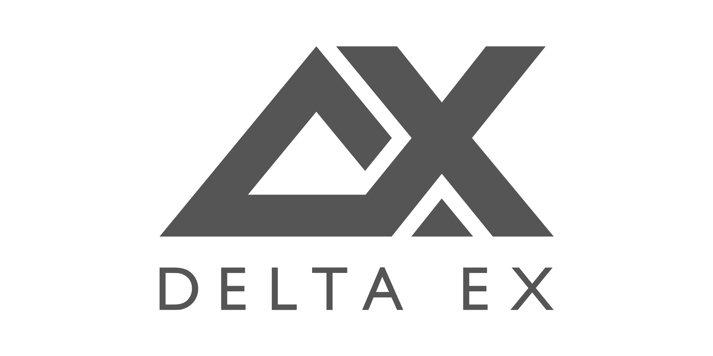 Delta EX Logo Design (1-color version)