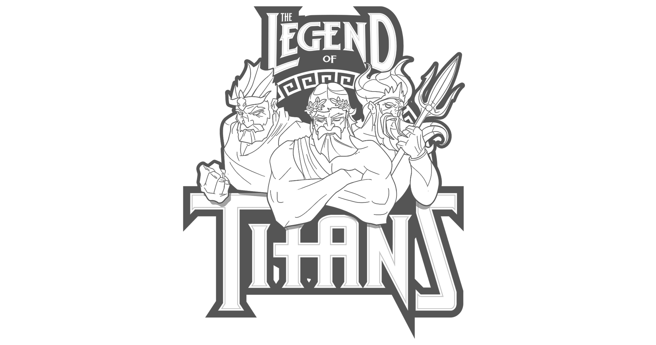 Legend of Titans Logo Design (1-color version)