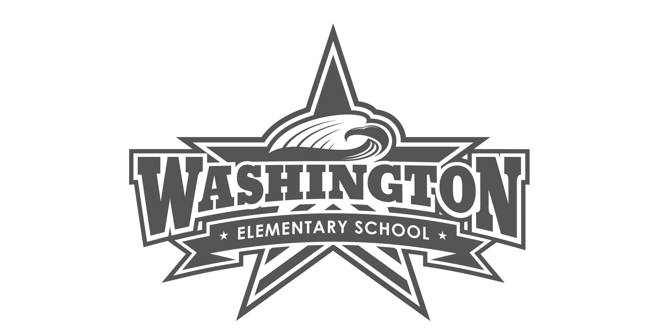 Washington Elementary School Logo Design (1-color version)