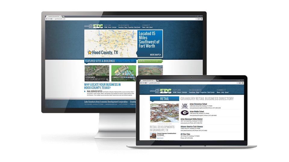 Granbury EDC Website Design